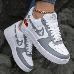 Sesame Street Character Arrows White Gray Custom Air Force 1 - view 2