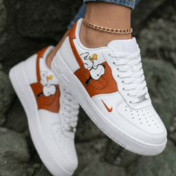 Snoopy Woodstock White Orange Custom Air Force 1