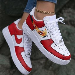 Anime Eye Red White Custom Air Force 1 - view 2