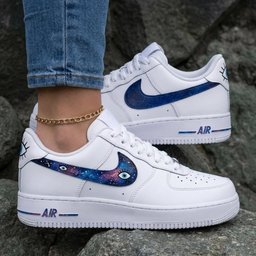 Galaxy Eyes Blue Purple Custom Air Force 1 - view 2