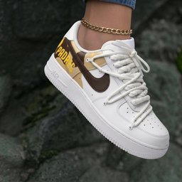 Padres Brown Tan Custom Air Force 1 - view 2