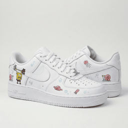 SpongeBob Cartoon Baby Pink Blue Custom Air Force 1 - view 2