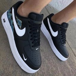 Blue Gold Cloud Black Custom Air Force 1