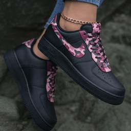 Camo Baby Pink Purple Custom Air Force 1 - view 2