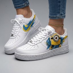 Minion Yellow Blue Custom Air Force 1 - view 2