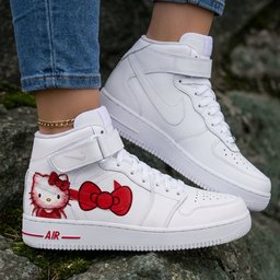 Hello Kitty Red Bow Custom Air Force 1 - view 2