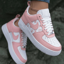 LV Pattern Baby Pink Custom Air Force 1 - view 2
