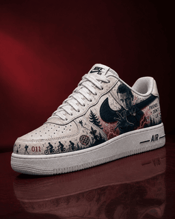 Hand Painted Stranger Things Custom Air Force 1 Sneakers - view 3