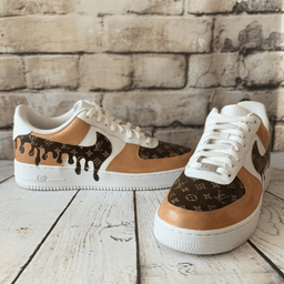 Hand Painted Drip Custom Air Force 1 Sneakers - view 2