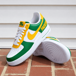 Hand Painted Packers Custom Air Force 1 Sneakers - view 2