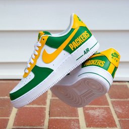 Hand Painted Packers Custom Air Force 1 Sneakers - view 4