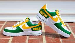 Hand Painted Packers Custom Air Force 1 Sneakers