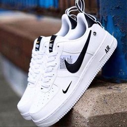 Black Smooth Custom Air Force 1 - view 2