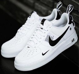 Black Smooth Custom Air Force 1 - view 3