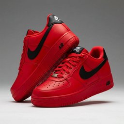 Custom Hand Painted Red Tiger Air Force 1 Sneakers - view 4