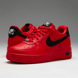 Custom Hand Painted Red Tiger Air Force 1 Sneakers - view 3