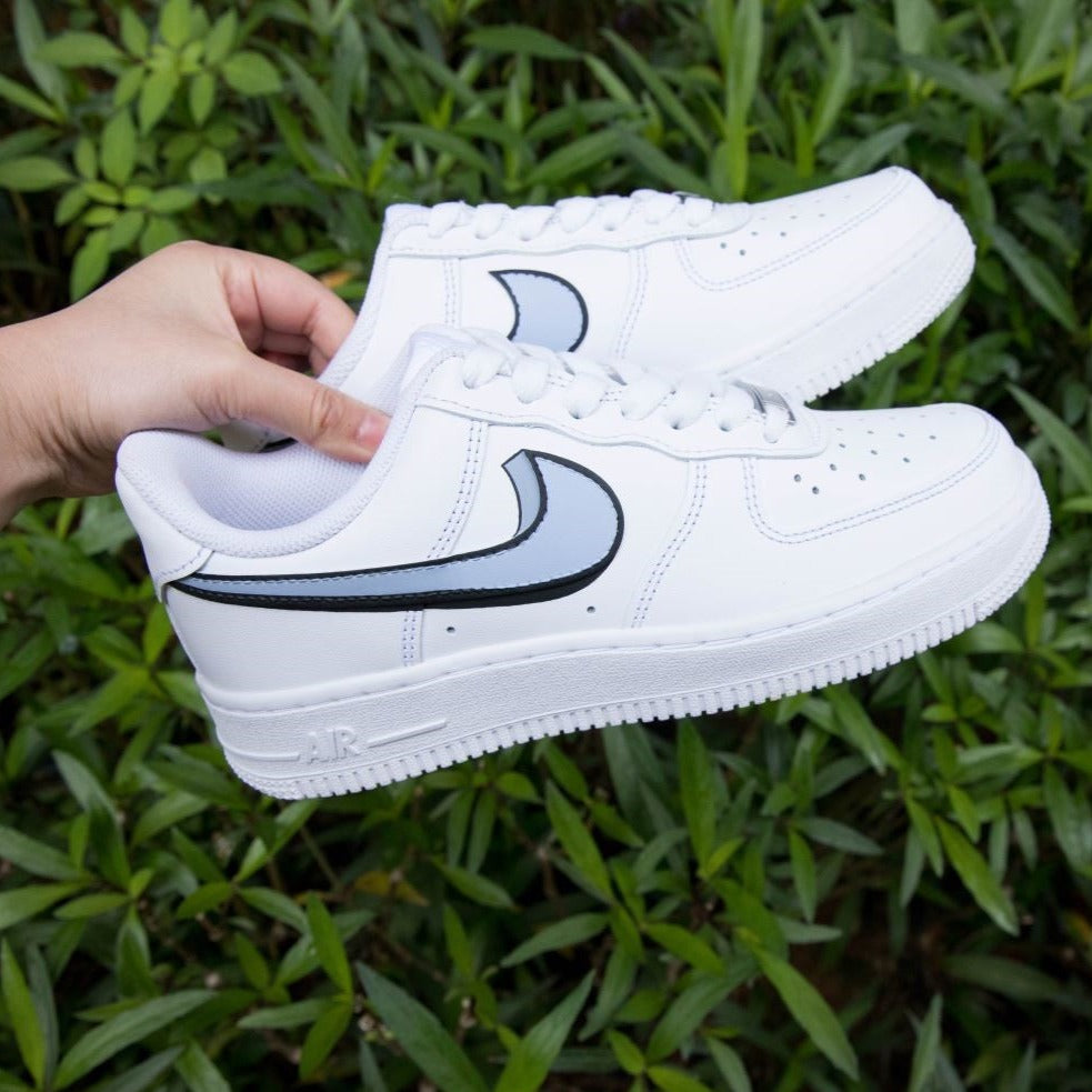 Blue Black Shadow Custom Air Force 1