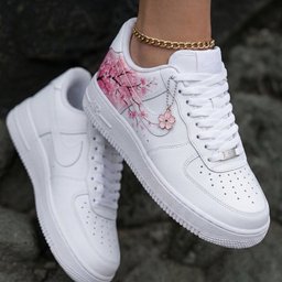 Cherry Blossom White Baby Pink Custom Air Force 1 - view 2