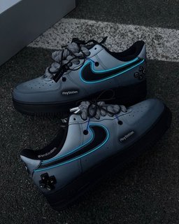 Hand Painted Custom PS5 Air Force 1 Sneakers - view 3