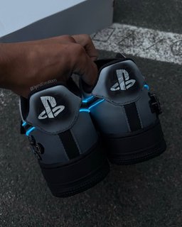 Hand Painted Custom PS5 Air Force 1 Sneakers - view 7