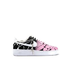 Pink Black Splatter Custom Air Force 1 - view 2