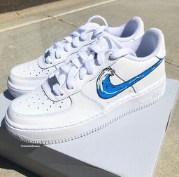 Cartoon Wave Custom Air Force 1 - view 2