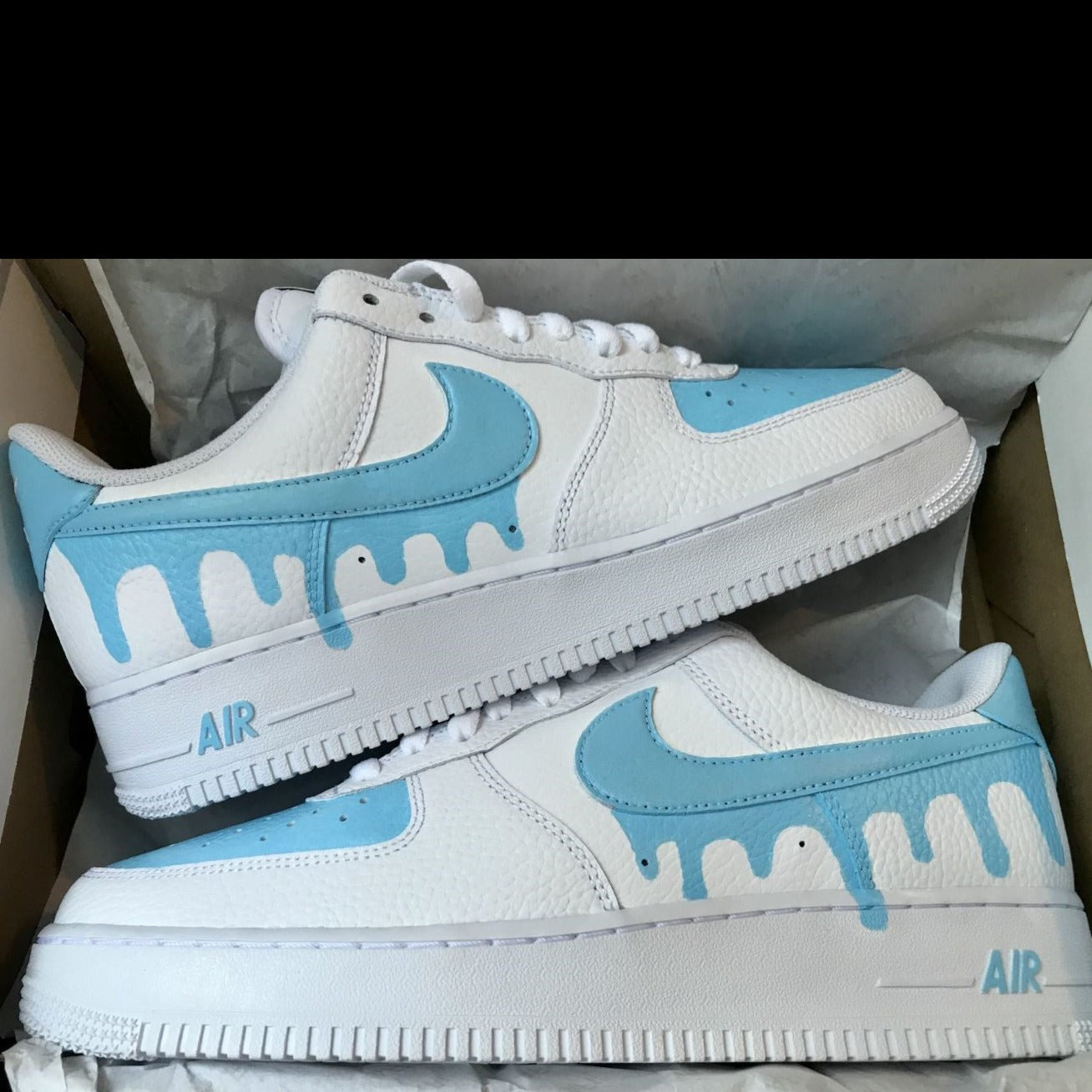 Blue Drips Custom Air Force 1