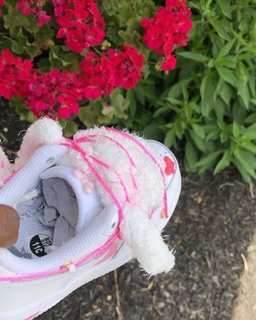 Custom Hand Painted Pink Butterfly Air Force 1 Sneakers - view 4