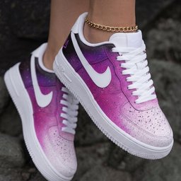 Galaxy Purple Pink Custom Air Force 1 - view 2