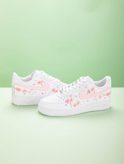 Pink Peach Blossom Custom Air Force 1 - view 3