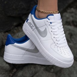 ACC Print Silver Blue Custom Air Force 1 - view 2