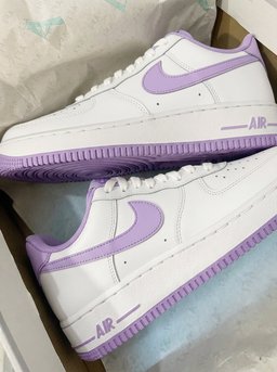 Pale Purple Swoosh White Custom Air Force 1 - view 2