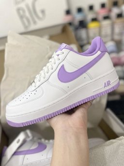 Pale Purple Swoosh White Custom Air Force 1 - view 3