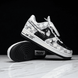 Hand Painted Checkered Custom Air Force 1 Sneakers