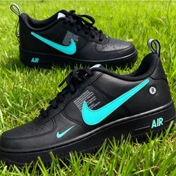Mint Green Custom Air Force 1 - Custom Shoes - view 3