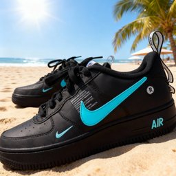 Mint Green Custom Air Force 1 - Custom Shoes - view 4