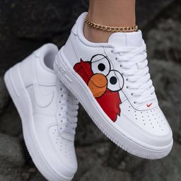 Elmo Red White Custom Air Force 1 - view 2