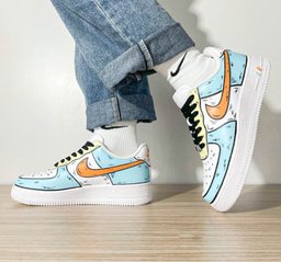 Tricolor Cartoon  Custom Air Force 1 - view 2