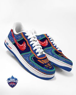 Cricket Team Logo Color Yellow Black Purple Red  Custom Air Force 1 - view 7