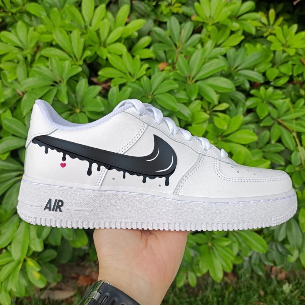 Black Drips Custom Air Force 1