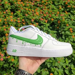 Green Drips Custom Air Force 1