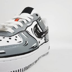 Black Gray White Custom Air Force 1 - view 4