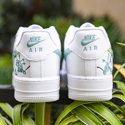 Yellow Green Flower Custom Air Force 1 - view 4