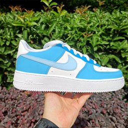 Smooth Blue Custom Air Force 1