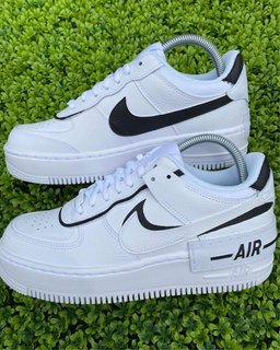 Black White Shadow Custom Air Force 1 - view 2