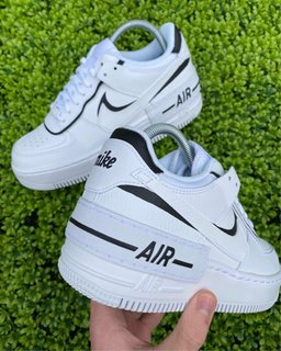 Black White Shadow Custom Air Force 1 - view 3