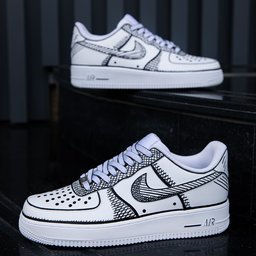 Sketch Lines Custom Air Force 1 - view 2