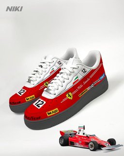 Car Color Blue Yellow Red Custom Air Force 1 - view 3