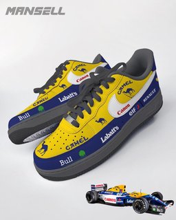 Car Color Blue Yellow Red Custom Air Force 1 - view 7