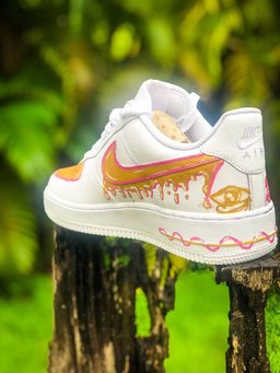 Gloden Pink Drip Custom Air Force 1 - view 2